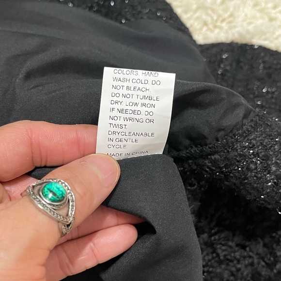 NWOT Women’s Small SHEIN Contrast Piping Single Breasted Placket Tweed Overcoat - Picture 13 of 13